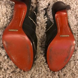 Cole Haan HOT B & W stitched Sling backs Like New